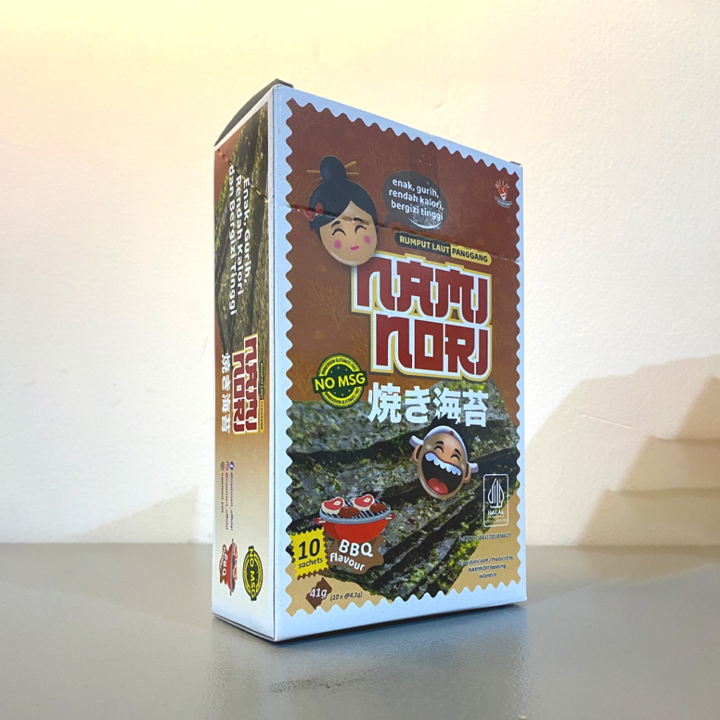 

NAMINORI Rumput Laut Panggang - BBQ 1 Box @10 Sachet