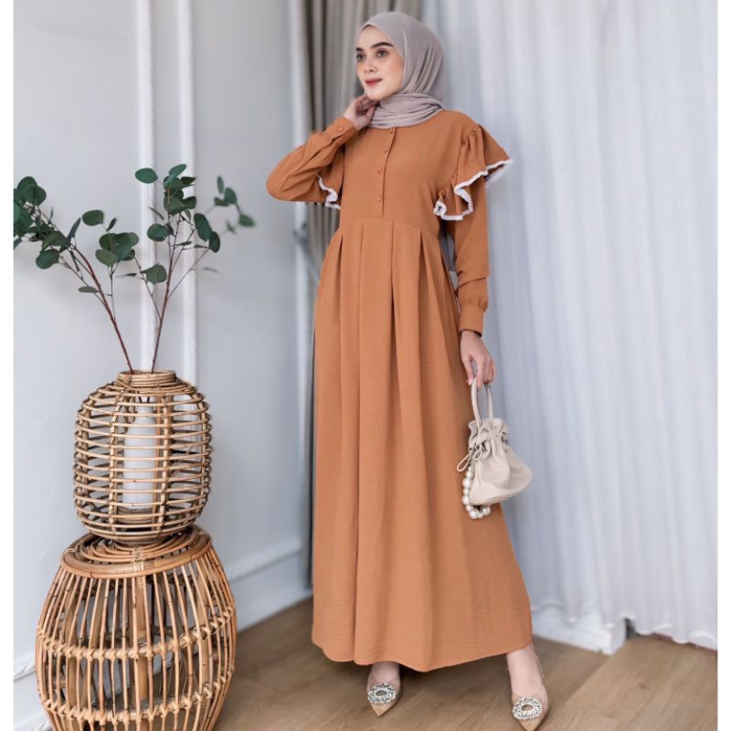 [𝐁𝐲𝐚𝐞𝐞𝐬𝐲𝐚] MELITA DRESS | Gamis Crinkle Korean Look