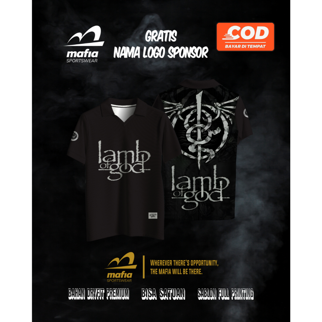 jersey band lamb of god retro fashion men