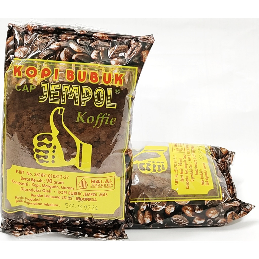 

Kopi Khas Lampung Cap Jempol/J.L Kemasan Plastik 225gr