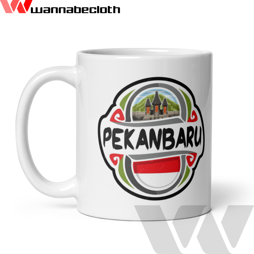 Mug Pekanbaru Gelas Pekanbaru Mug Gelas Souvenir Negara Dunia Cetak Mug Custom Mug Print