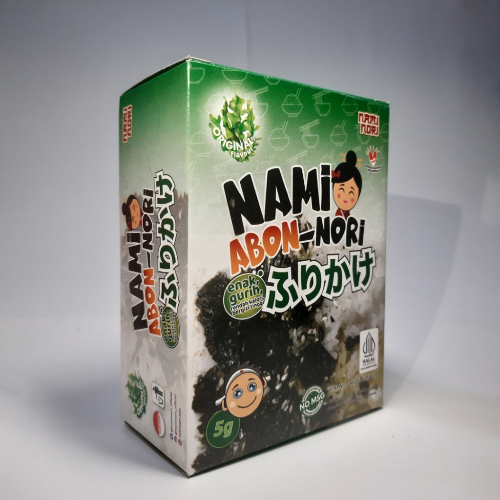 

NAMI ABONORI (Nori Recah bertabur Wijen) ORIGINAL 1 Box @ 10 sachet