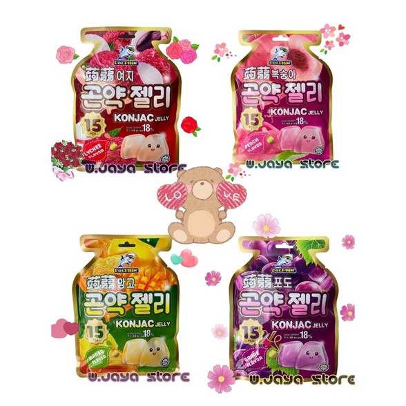 

Captain Dolphin Konjac Jelly Manggo Peach Lychee Grape 3g