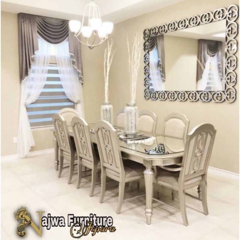 SET MEJA MAKAN VINTAGE MEJA MAKAN MODERN MEWAH