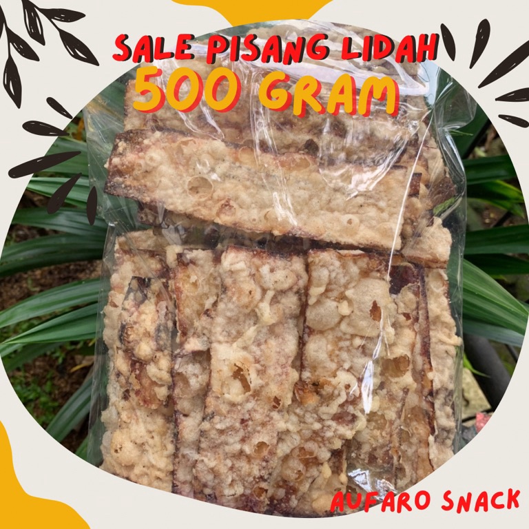 

SALE PISANG KERING LIDAH BANDUNG 5 GRAM AUFARO SNACK