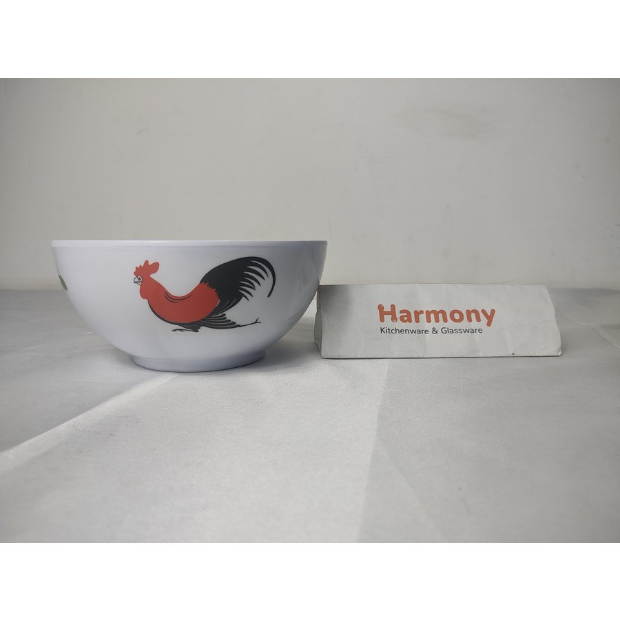Vanda Mangkok Isit 6" Ayam Mangkok Makan Melamin Printing Ayam Jago