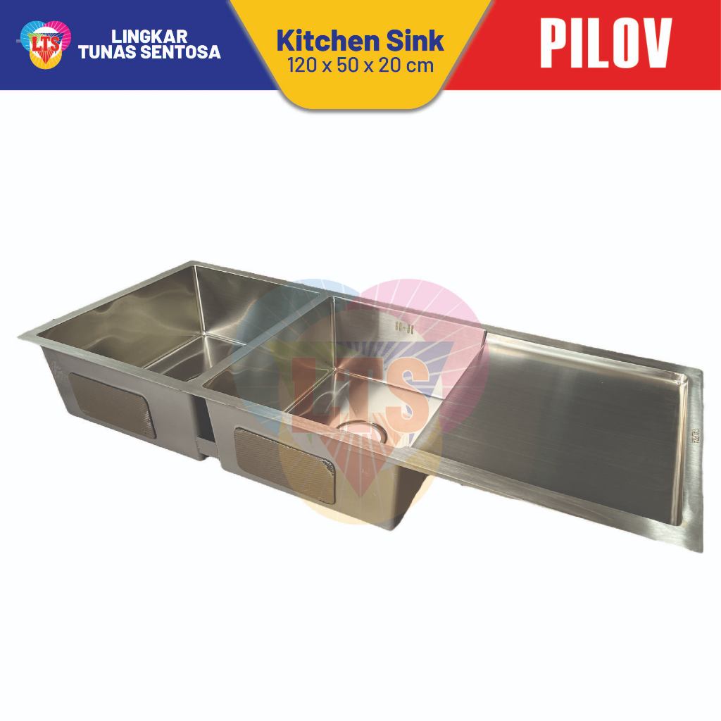 Kitchen Sink / Bak Cuci Piring -  Stainless Handmade Pilov 12050