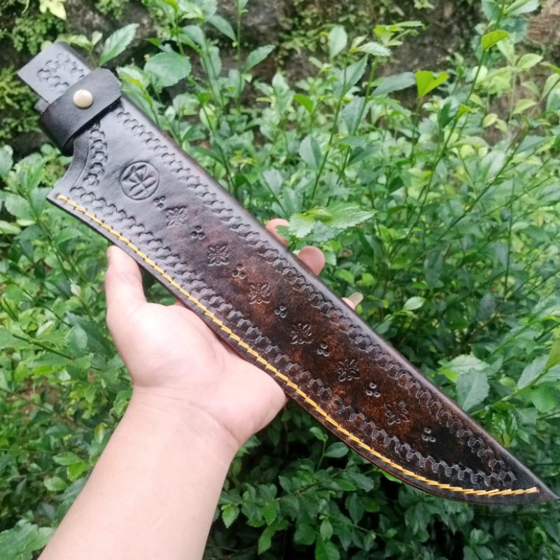 sarung pisau kulit asli 12" tramontina passador murah bayar di tempat