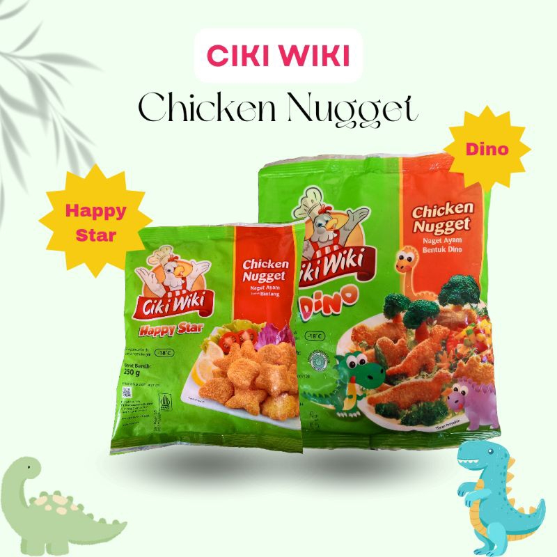 

Ciki Wiki Chicken Nugget Bentuk Dino 250g