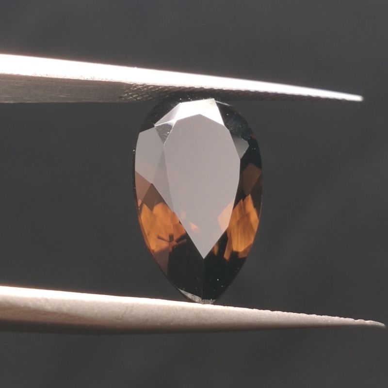 Natural Smoky quartz + memo lab