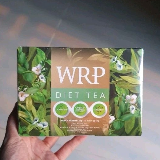 

WRP diet tea kotak teh hijau slimming tea ( 10 sachets x 2.5gr ).