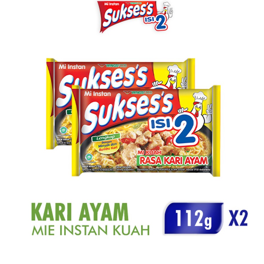 

99 BRANDS FESTIVAL Suksess Mie Instan Kari Ayam Bag 112 gr x2