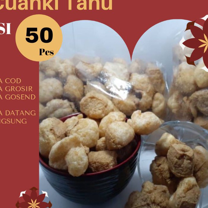 

DiSkon BISA COD Kerupuk Cuanki Tahu isi 5 pcs Cuankie Toping Baso Aci Seblak Bakso