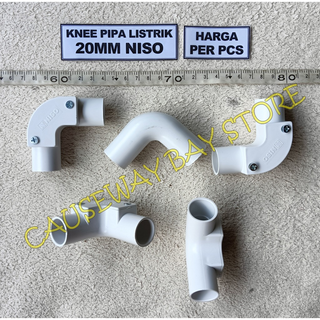 KNEE PIPA LISTRIK 20MM NISO