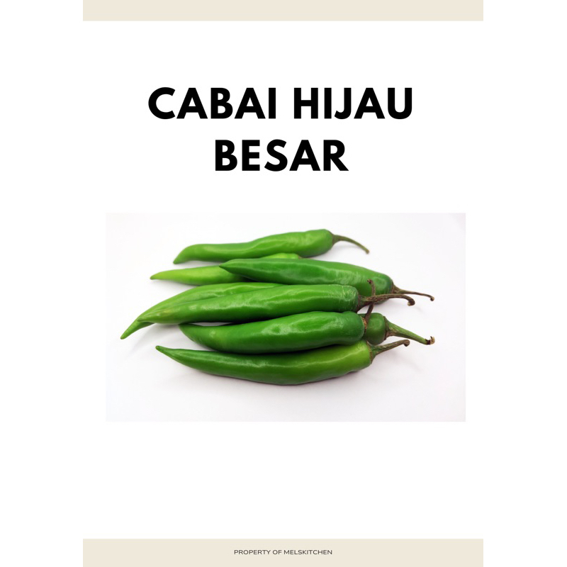 

cabe / cabai hijau besar 500gr