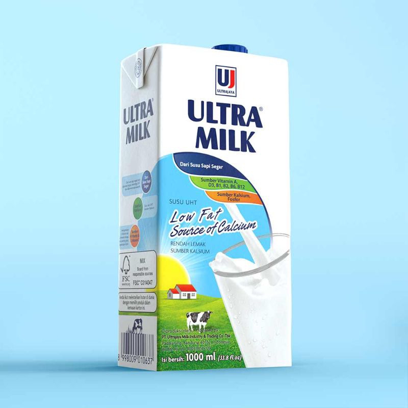 

Ultra Milk susu UHT Low Fat Plain 1000ml