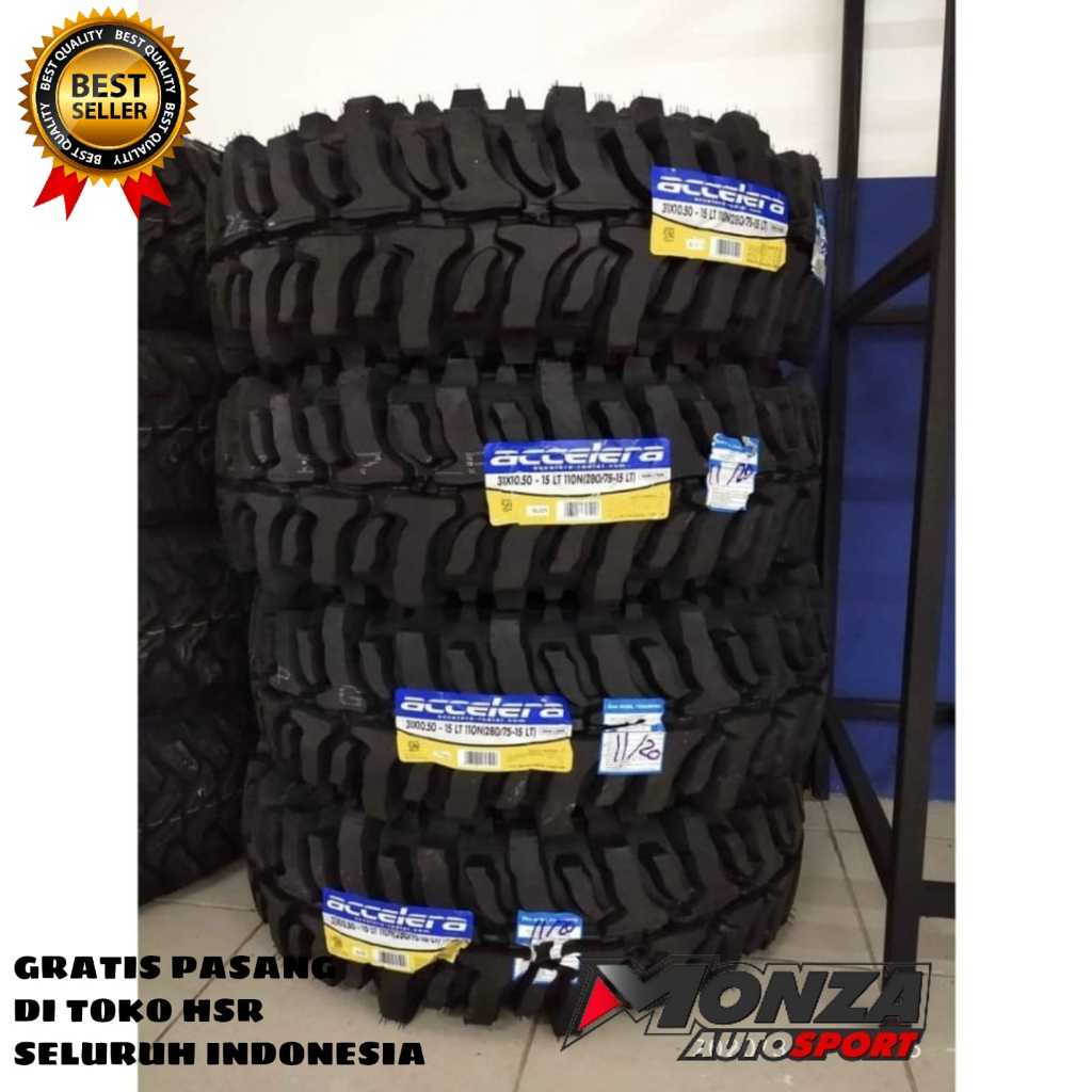 Ban mobil Offroad ukuran 35 10,5 R16 Accelera Badak X-treme ban pacul