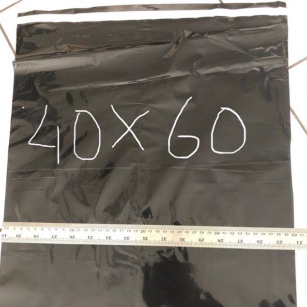 

ART H97U Polymailer hitam glossy paking uk 4x6 1 pcs sangat tebal