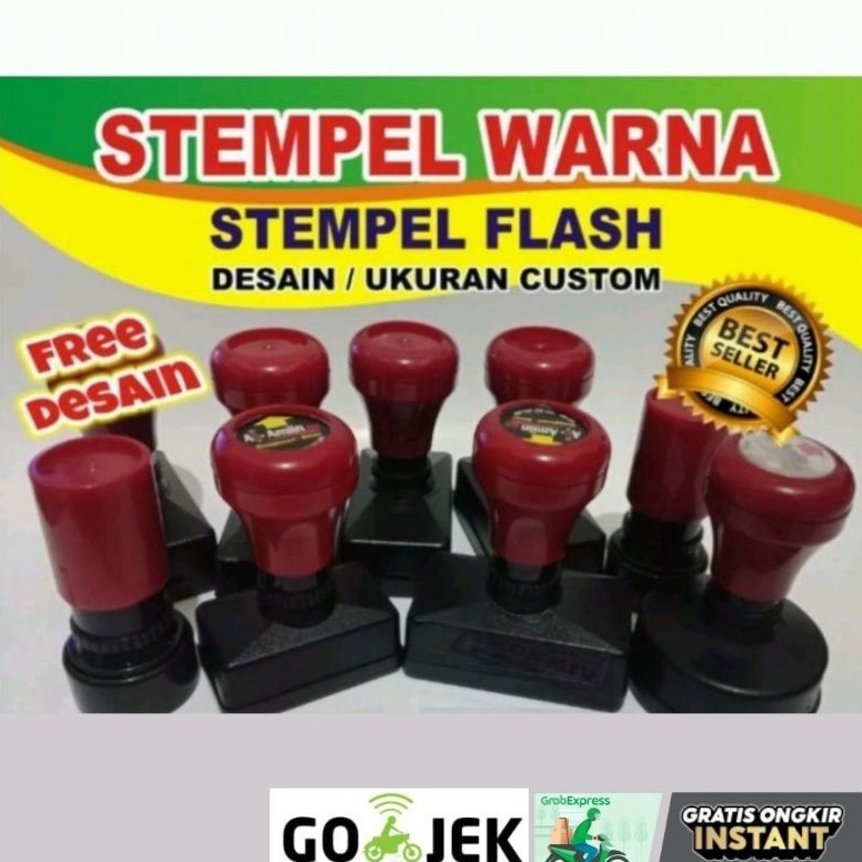 

KODE W6C8 STEMPEL FLAS BULAT MURAH STEMPEL OTOMATIS UKURAN STANDAR