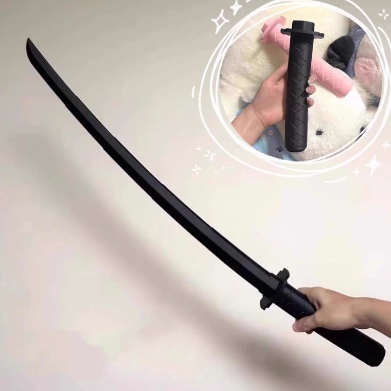 ART G22K Mainan Pedang LipatKimetsu Samurai KatanaMainan Katana