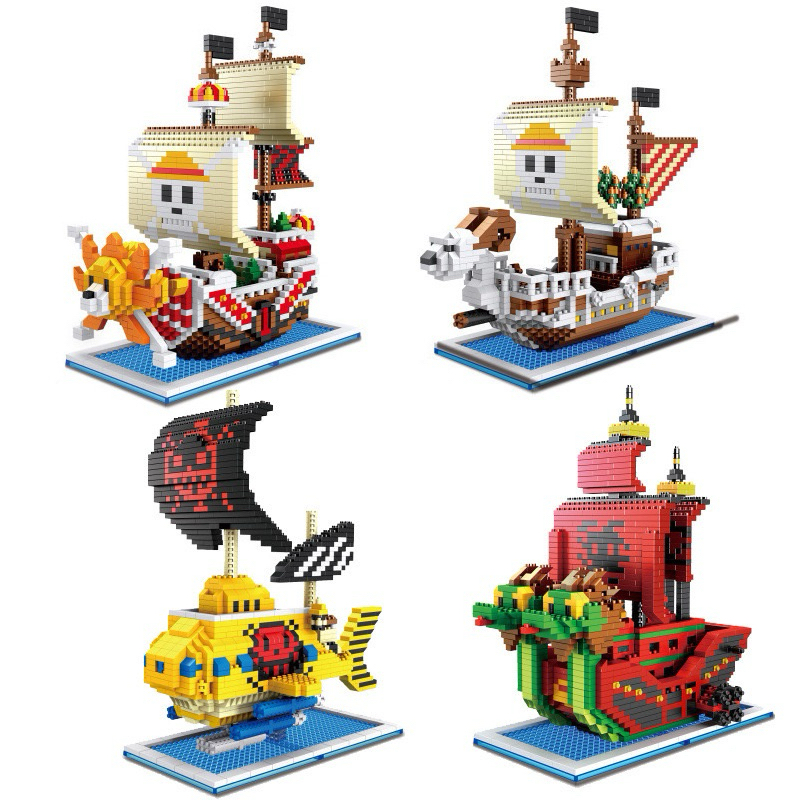 lego brick one piece puzzle 3d one piece figure grandship kapal one piece thousand sunny lego going 