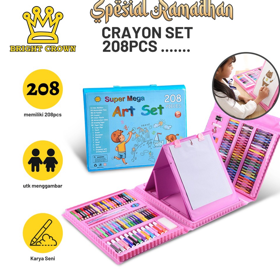 

Paling Laris Bright Crown Pensil Warna Crayon Set Isi 28pcs 15pcs Crayon set Macam Warna Cocok Menggambar Mewarnai