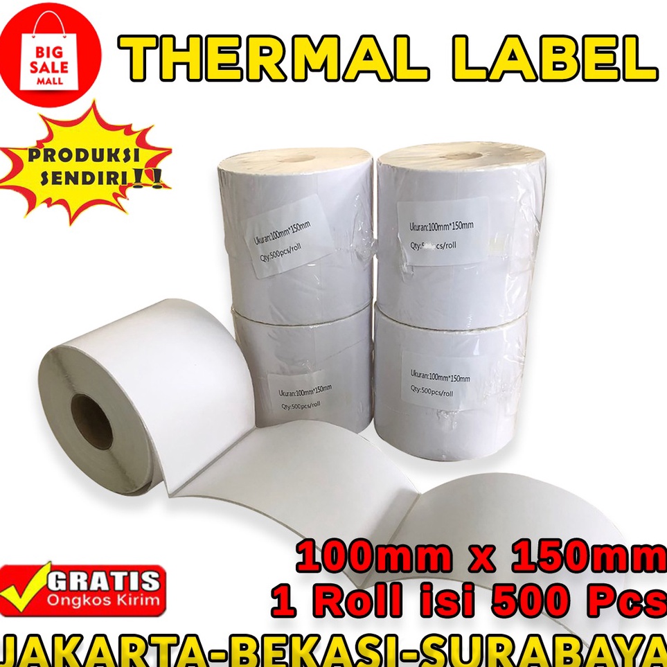 

Best Sale Kertas Thermail Stiker Thermal 1x15 isi 5 25 lembar Label Thermal barcode Kertas EDCprinter mini bluetooth