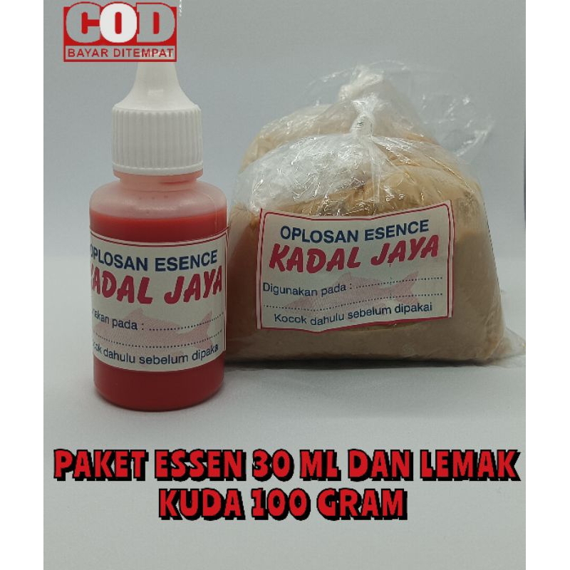 ESSEN PAKET UMPAN LELE LEMAK KUDA 100 GRAM DAN ESSEN MERAH 30 ML