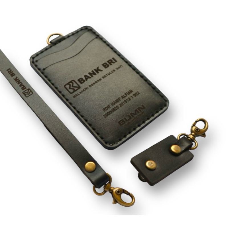 

ID Card Holder Kulit Asli Gantungan idcard kulit case name tage kulit Termurah id card kulit