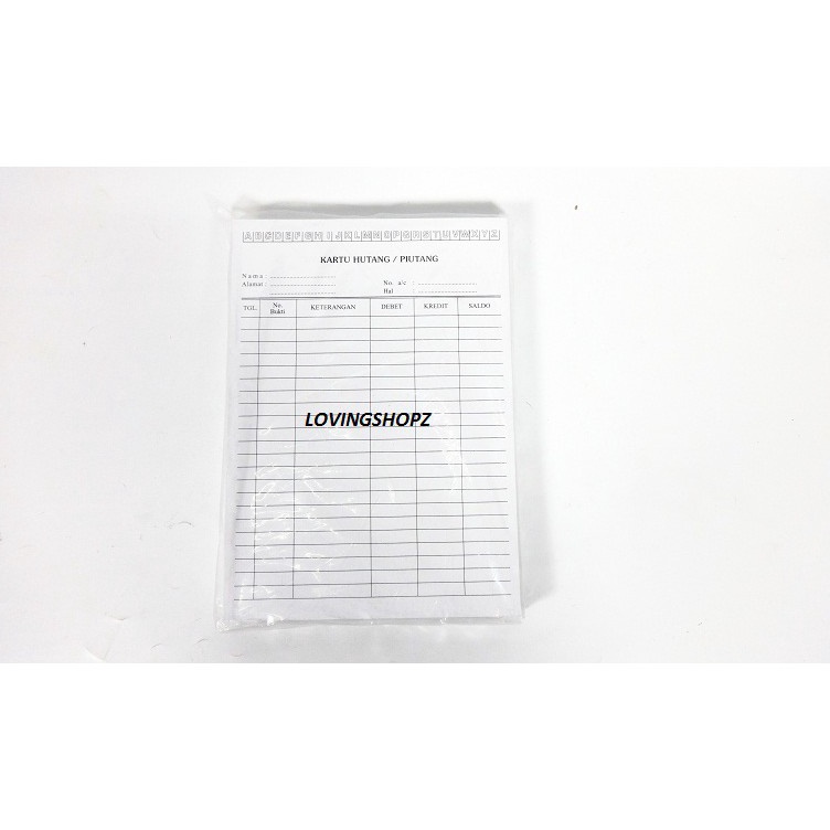 

Sekarang Murah Kartu Hutang Piutang