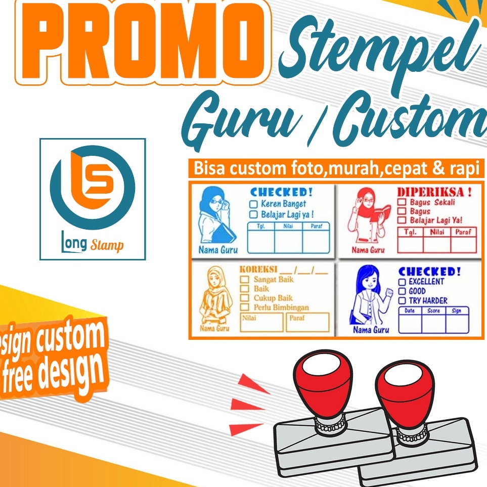 

Penjualan Terlaris Stempel Nilai Guru Penilaian Koreksi Checked Reward