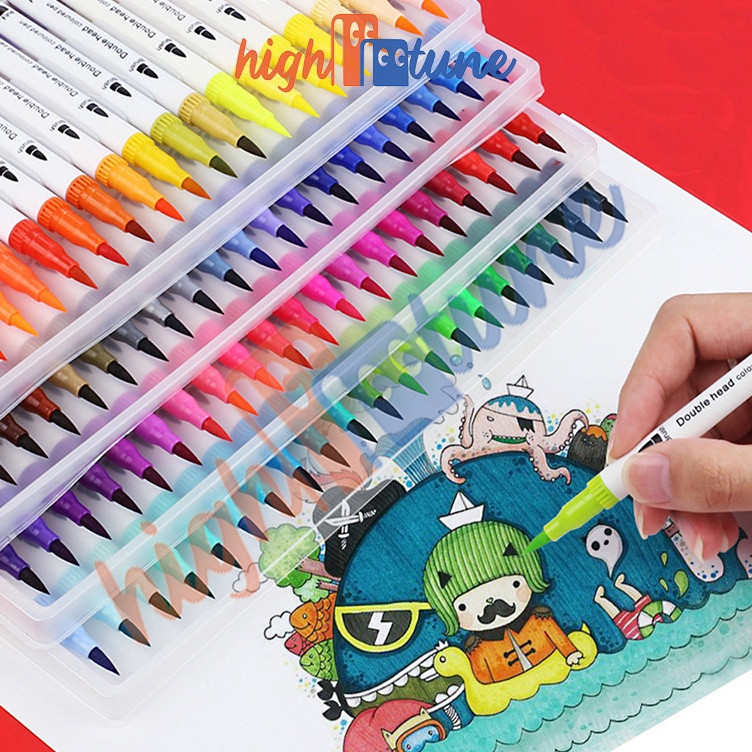 

Harga Sahabat Hightune Color Brush Pen Brushpen Spidol Kaligrafi Set Stabilo Double Tip 123661 Warna Paint Marker