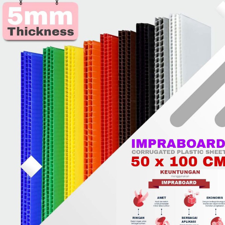 

ART R59I Impraboard Infraboard 5mm 5 x 1 cm 5x1 cm 1x5 cm PP Board Art Board Imfraboard Karton Plastik