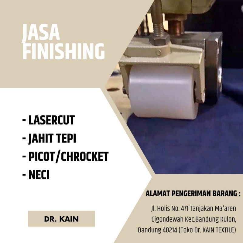 Jasa Laser Cutting Hijab Neci Hijab Jahit tepi Hijab