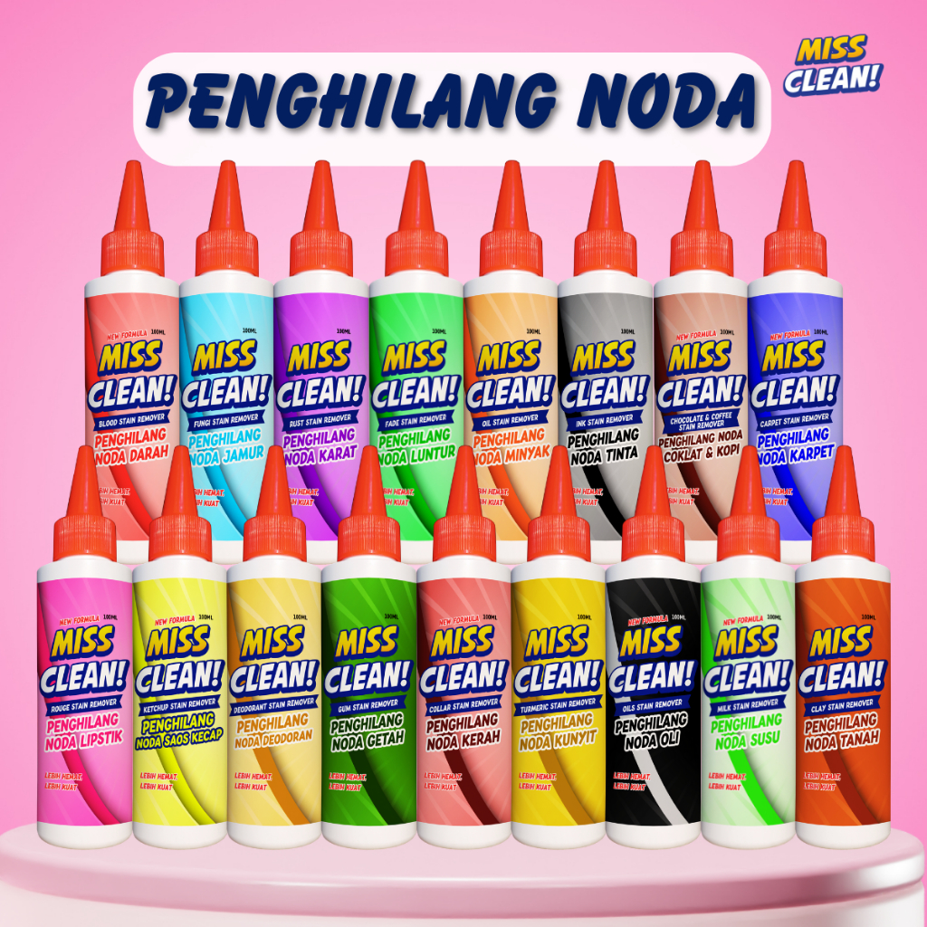 Penghilang Noda Pakaian Penghilang Noda Karat, Luntur, Darah, Jamur