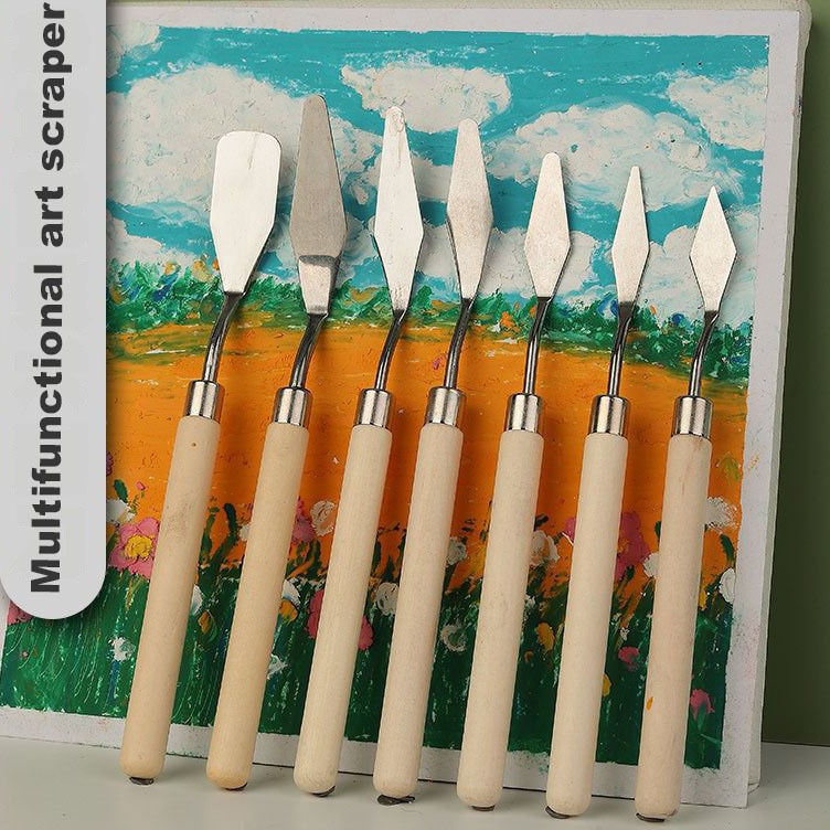 

ART C73I 7PCS Palette Knife Paint Pisau Palet Lukis Cat Akrilik Painting Scraper Knife