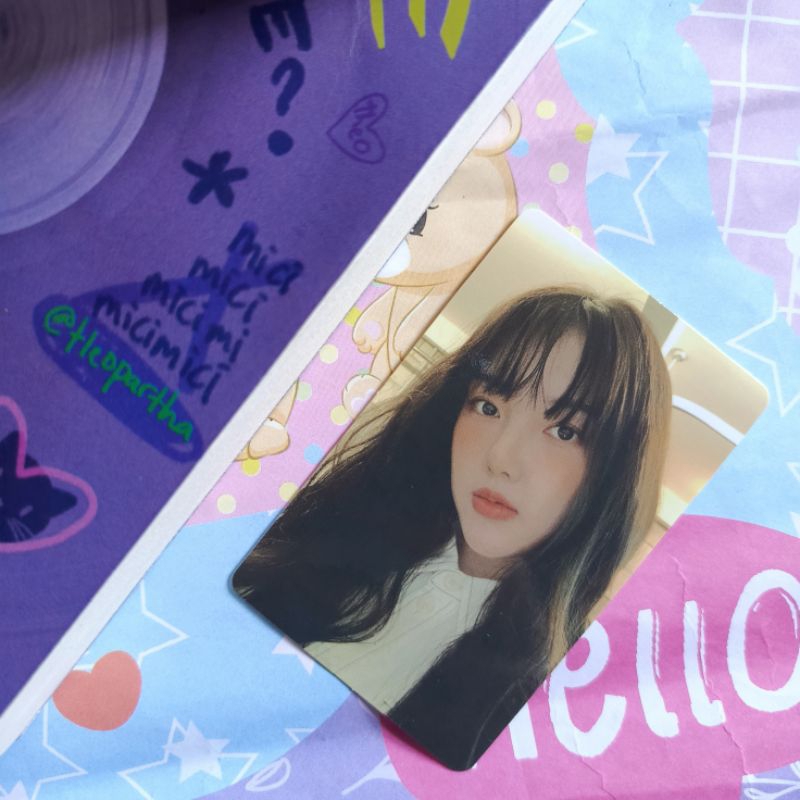 YERIN GFRIEND OFFICIAL PHOTOCARD LABYRINTH BLUE BACK VER