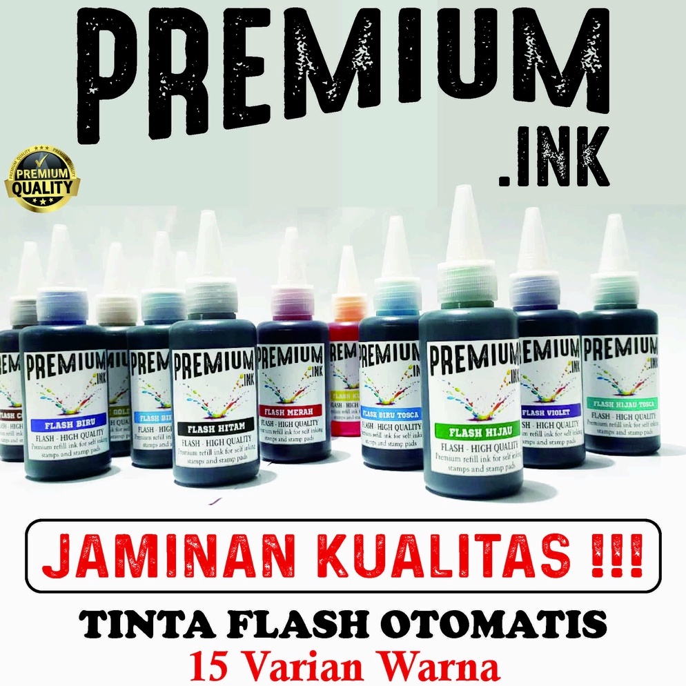 

ART D16E Tinta Stempel Flash Otomatis 15 Varian Warna KUALITAS PREMIUM Flash Ink PREMIUM Tinta Flash Refill Isi 1 ML