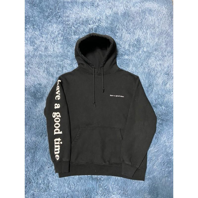 hagt hoodie spellout hitam