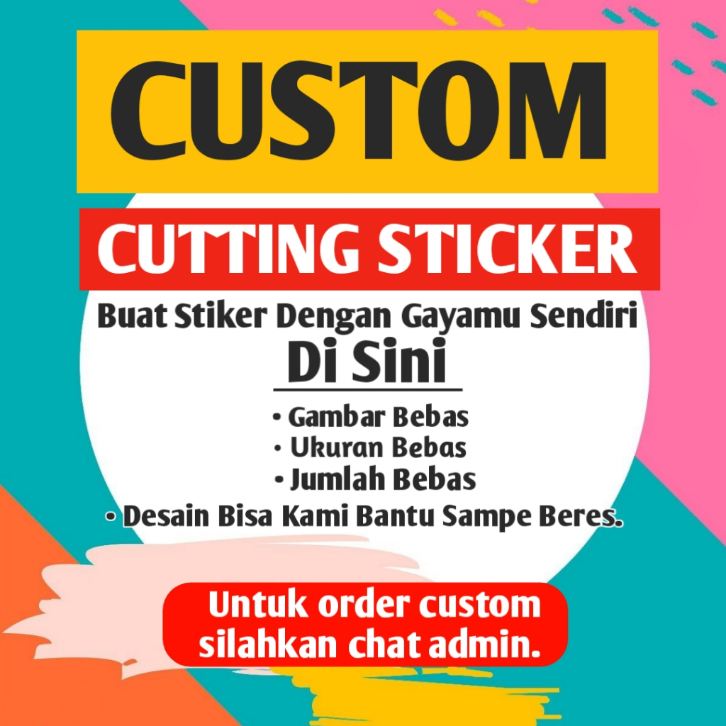 

UQ Custom Cutting Sticker || Custom Stiker || Desain suka-suka