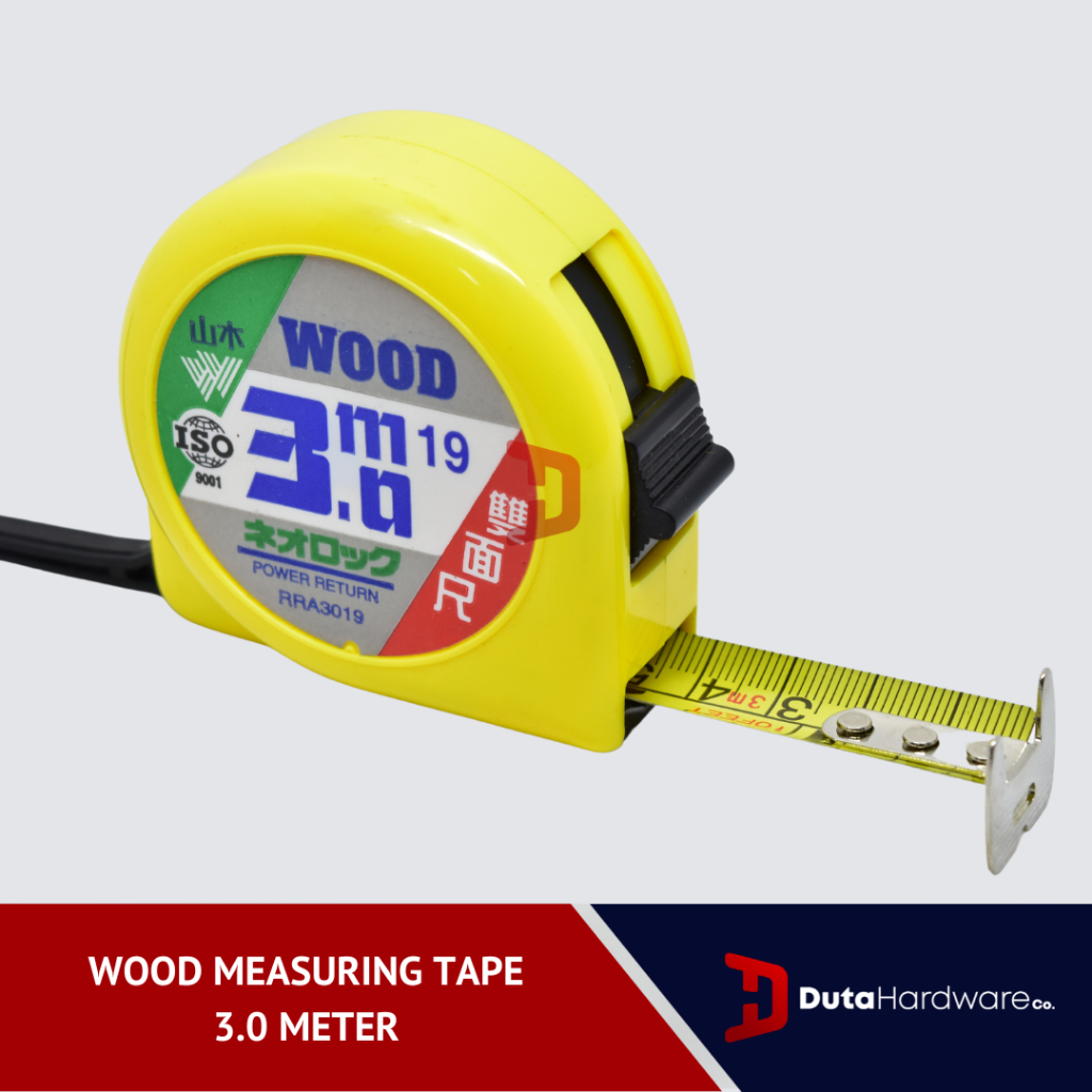 Wood 3.0 M - Meteran 3.0 Meter - Measuring Tape
