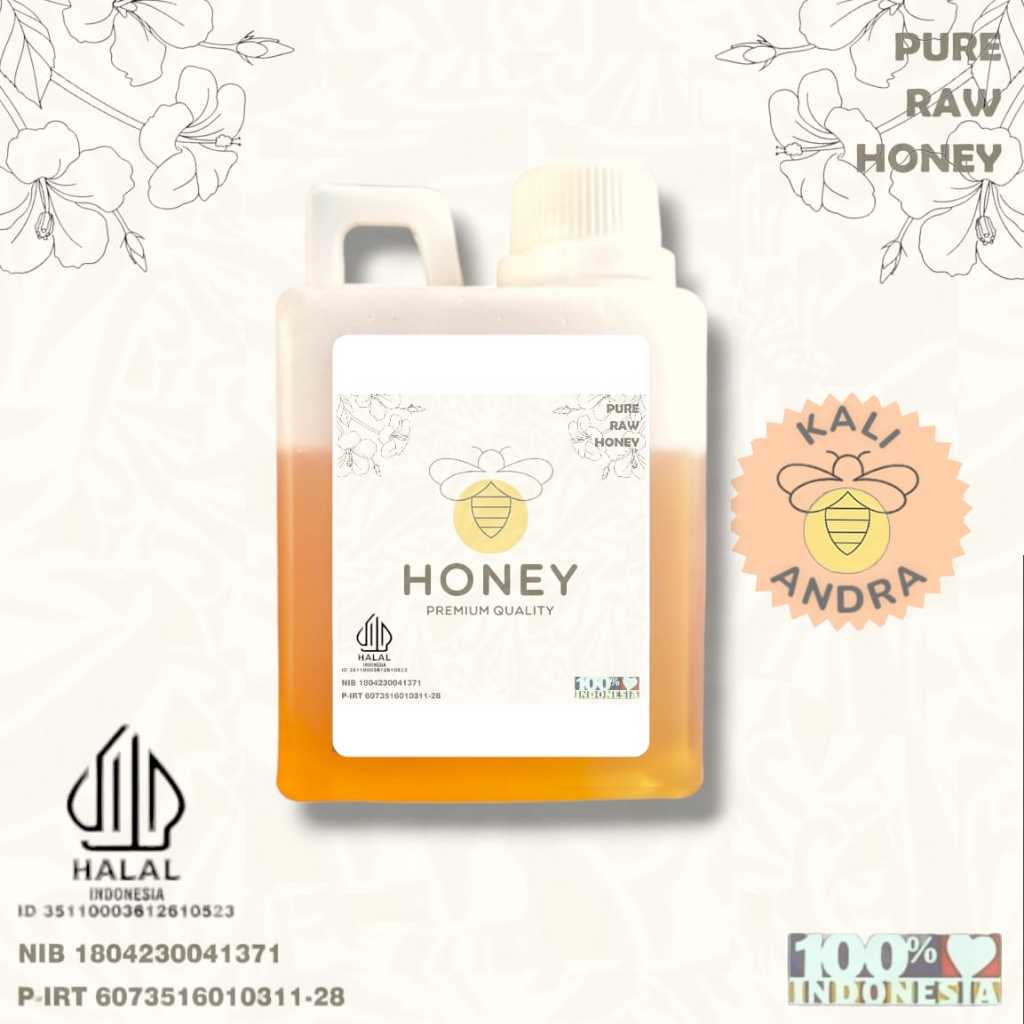 

Madu Asli 100% - Madu Murni Nektar Kaliandra 500 Gr - Pure Natural Raw Honey