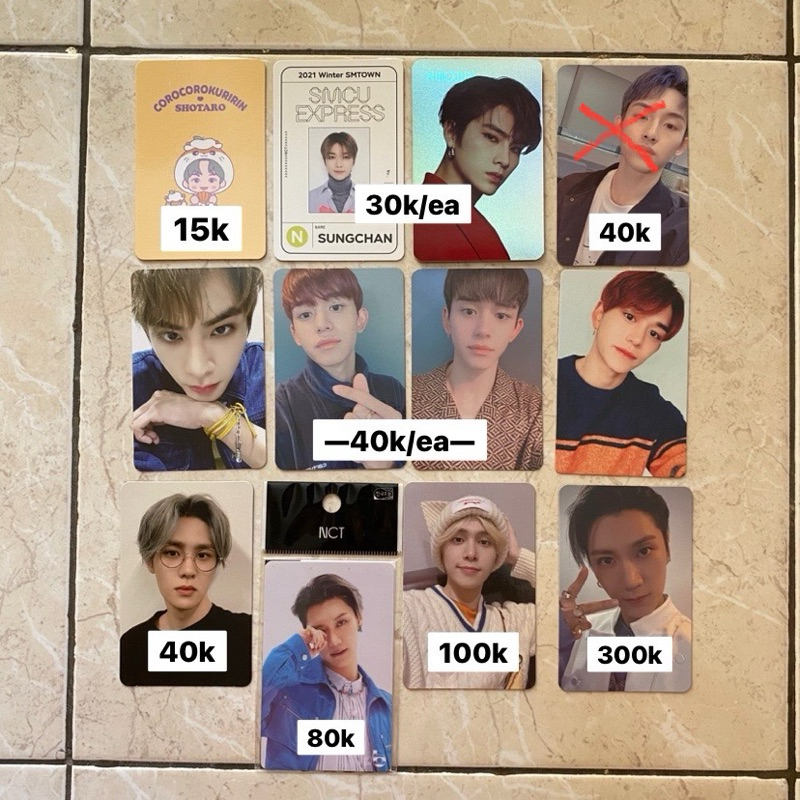 PC SUNGCHAN LUCAS KUN XIAOJUN TEN HENDERY SHOTARO WAYV NCT access card universe card holo hologram p