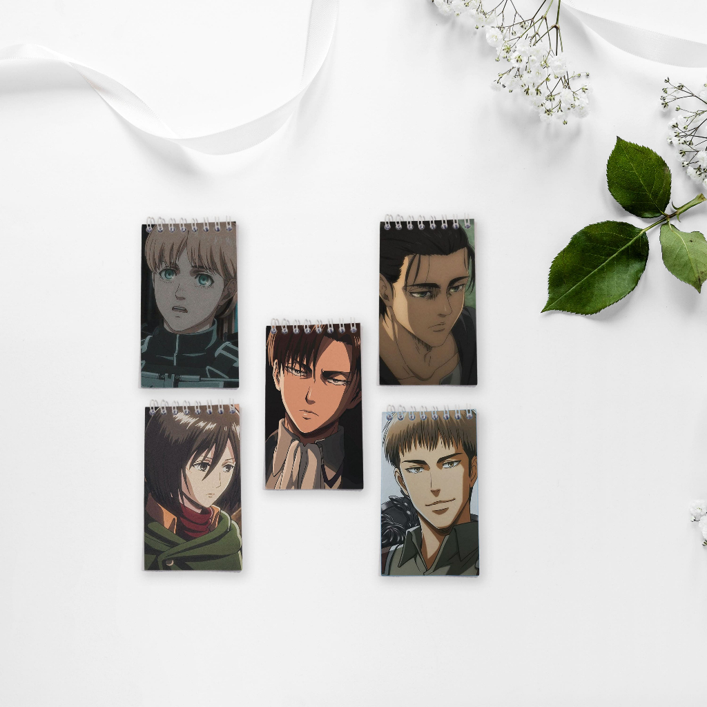 

Note Book Spiral Medium (7 cm x 12 cm) Edisi attack on titan