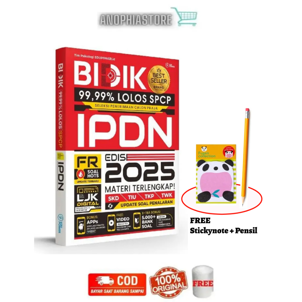 Buku Tes Masuk  IPDN 2025 Bidik 99,99% Lolos SPCP IPDN 2025 Bidik IPDN 2025
