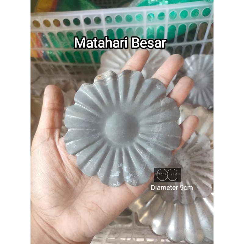 BUNGA MATAHARI BESAR ORNAMEN AKSESORIS PAGAR BESI