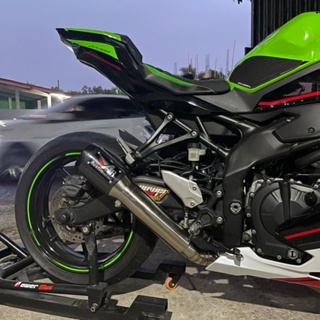 knalpot Austin racing Gp1 long for zx25r bas merdu header blue moon Pnp