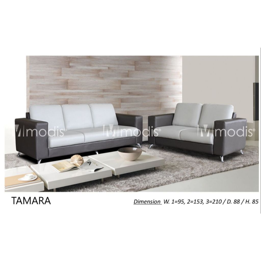 SOFA MINIMALIS 321/TAMARA MODIS/KAKI BESI/GRS 5 TAHUN