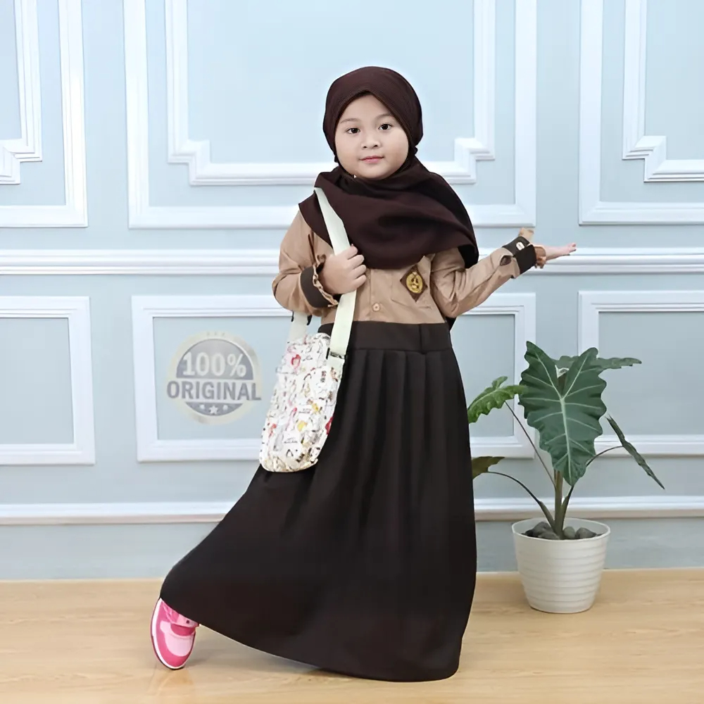 Gamis Anak Model Seragam Sekolah SD Syari
