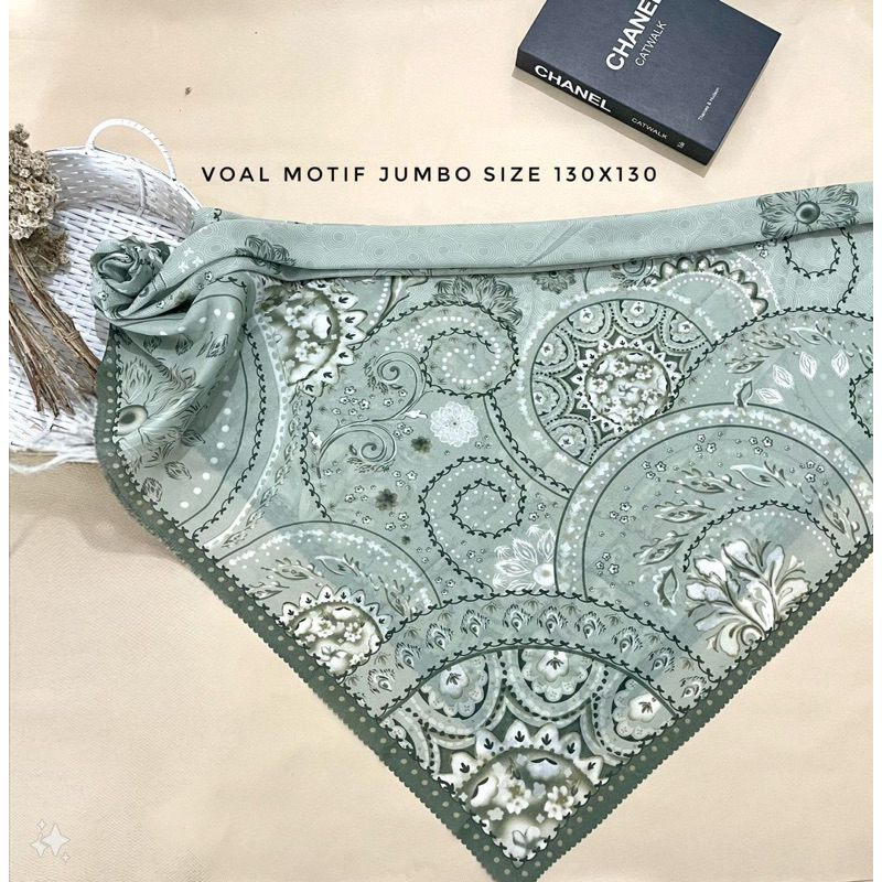 JILBAB SEGI EMPAT VOAL SERIES BOHIM Size 130 x 130
